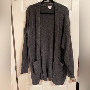 Soft gray cardigan